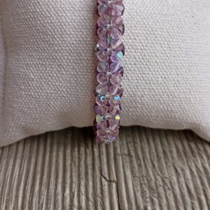BRACELET FLEURS VIOLET REF X