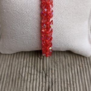 BRACELET FLEURS W ROUGE