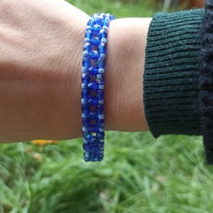 BRACELET FACETTES ET ROCAILLES 5