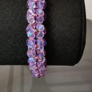 BRACELET FLEURS AE VIOLET