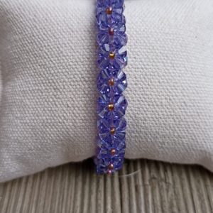 BRACELET FLEURS AD VIOLET