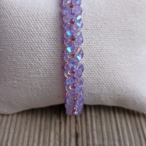 BRACELET FLEURS AE VIOLET