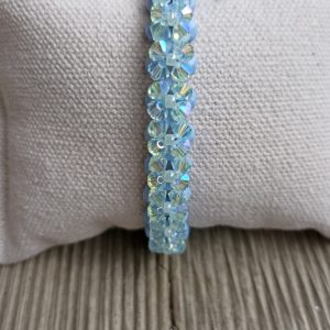 BRACELET FLEURS S BLEU