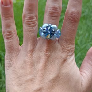 BAGUE DARLING BLEUE 3 TAILLE 60