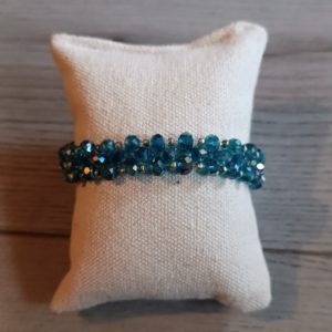 BRACELET FANTAISIE BLEU ET GRIS REF 4