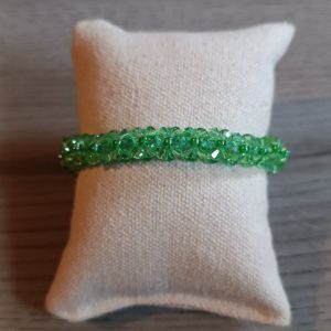 BRACELET FLEURS AK VERT