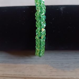 BRACELET FLEURS AK VERT