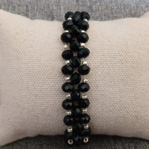BRACELET AIMANTE FANTAISIE NOIR REF 7