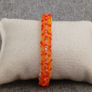 BRACELET FLEURS ORANGE REF AP