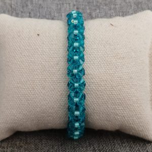 BRACELET FLEURS VERT REF AO